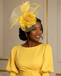 Peonies Styled Fastened Fascinator