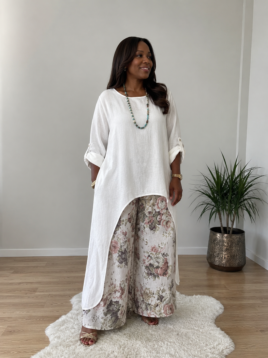 The Serenity Two Piece Linen Set
