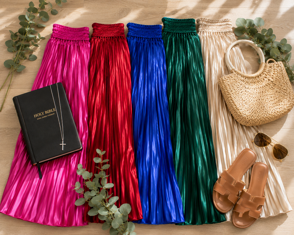 Grace in Motion Pleated Skirt| PREORDER
