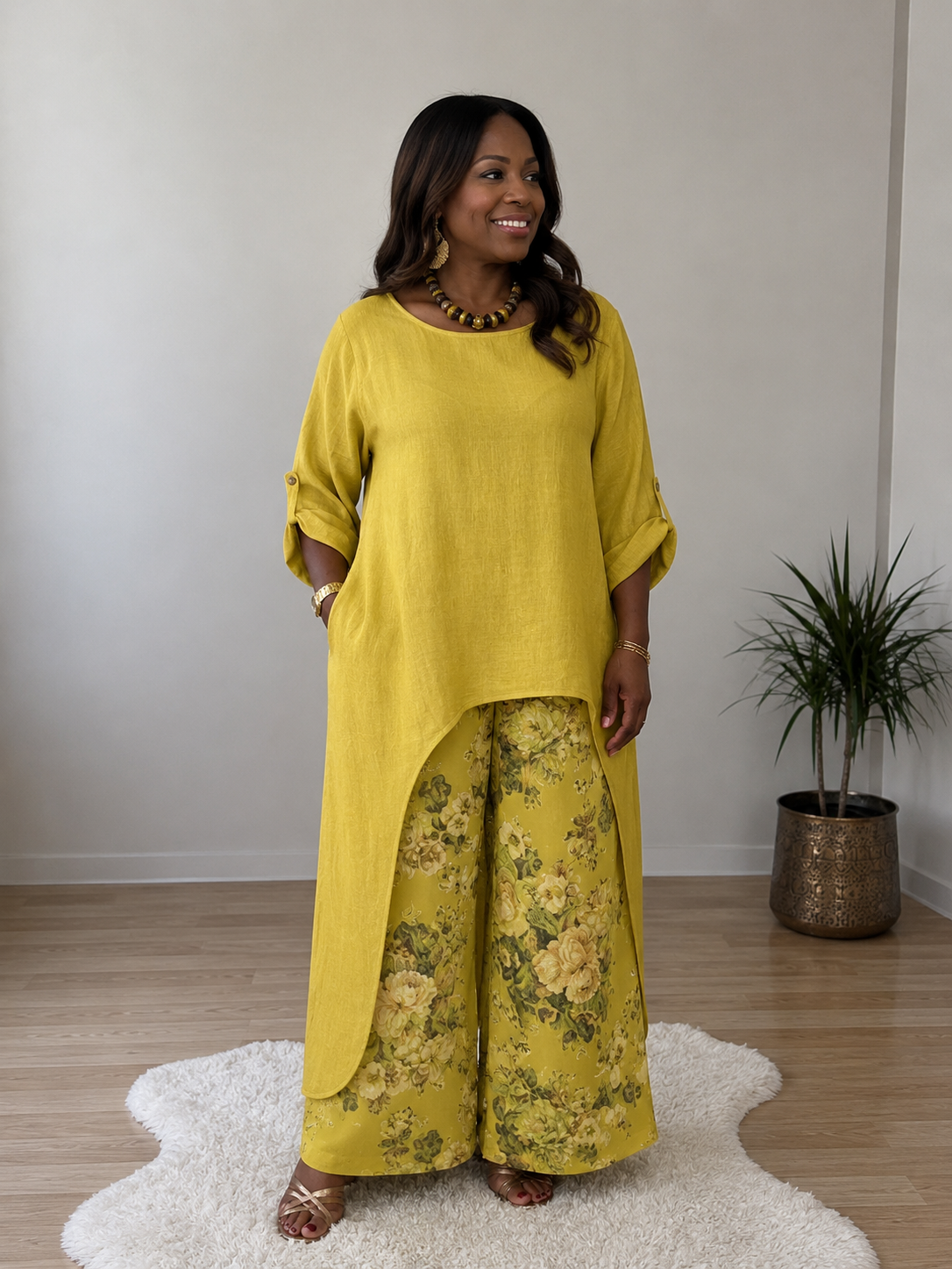 The Serenity Two Piece Linen Set