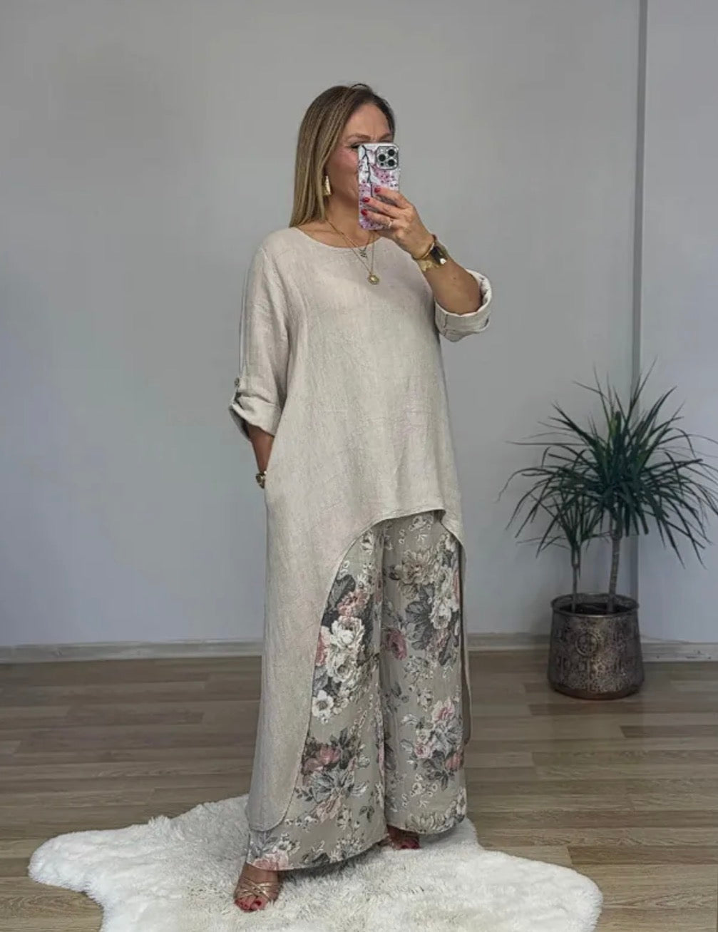 The Serenity Two Piece Linen Set