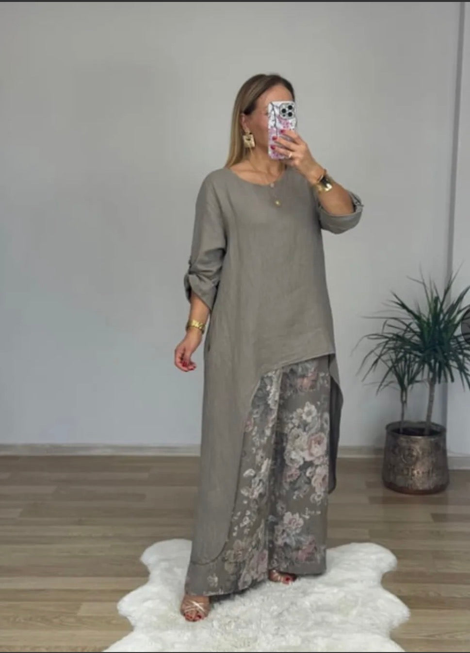 The Serenity Two Piece Linen Set