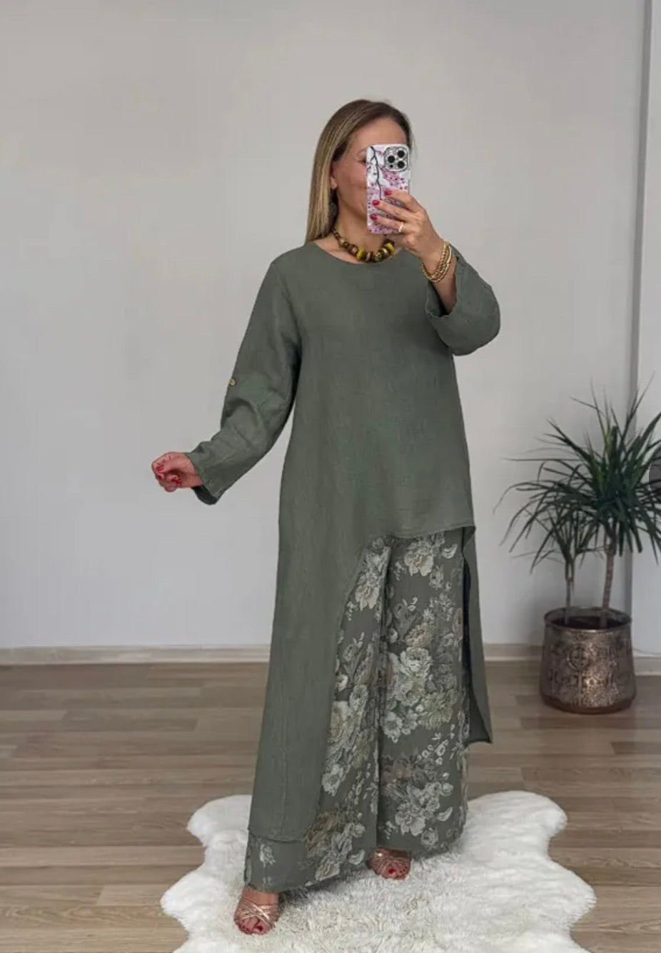The Serenity Two Piece Linen Set