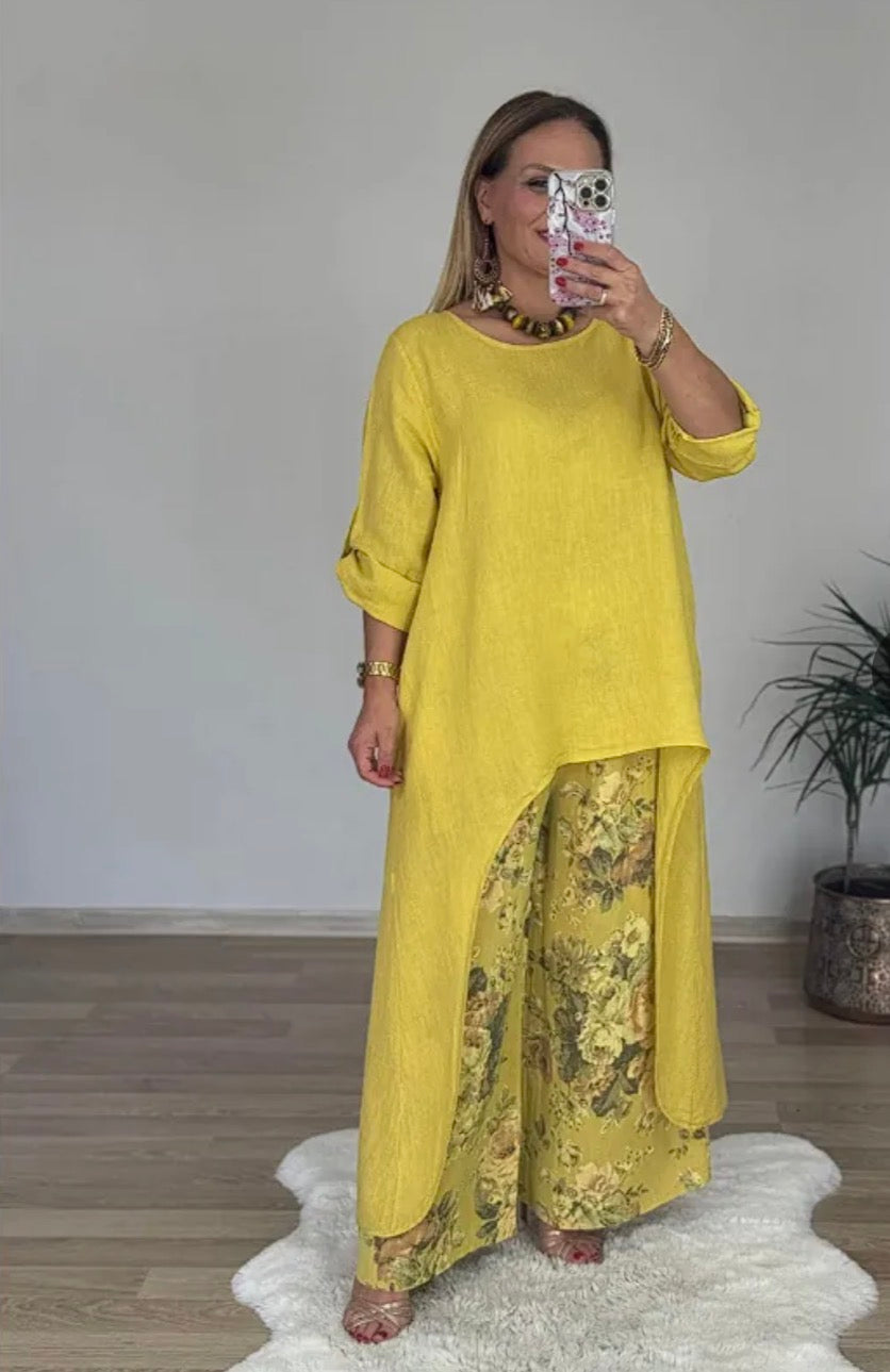 The Serenity Two Piece Linen Set